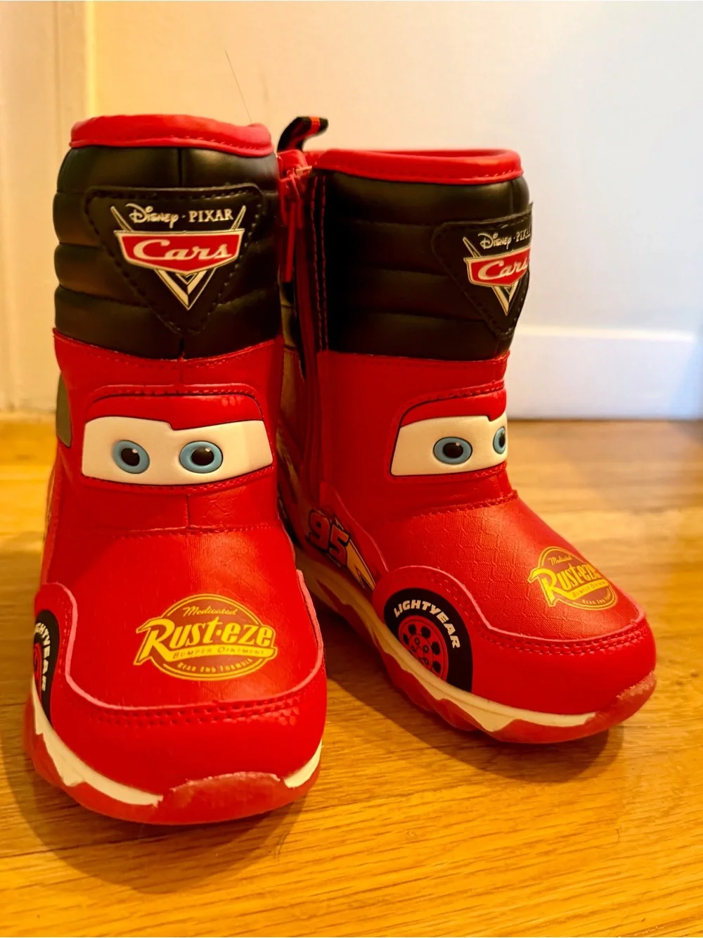 Lightning McQueen Light Up Winter Boots